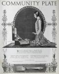 1923 Community Plate Ad ~ Patrician ~ Coles Phillips
