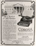 1916 Antique Corona Typewriter Ad ~ Personal Writing Machine
