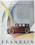 1926 Franklin Car Ad ~ Enthusiastic Owners