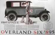 1926 Willys Overland Six Ad ~ Cairn Terrier Dog