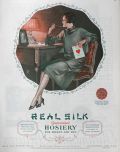 1926 Real Silk Hosiery Ad ~ Roy Best ~ Valentine Lady