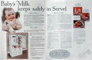 1925 Servel Refrigerator Ad ~ Baby's Milk
