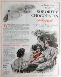 1908 Sorority Chocolates Ad ~ Brand New Candy