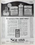 1923 Squibb Remedies Ad