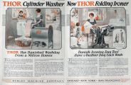 1925 Thor Washer & Folding Ironer Ad ~ 2 Pages