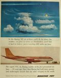 1957 Boeing 707 Jet Airliner Ad ~ Cloud Types