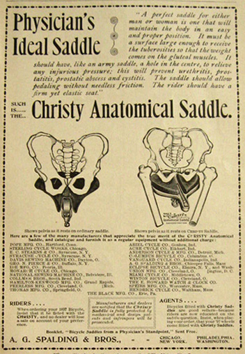 1897 Christy Anatomical Bicycle Saddle Ad