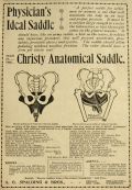1897 Christy Anatomical Bicycle Saddle Ad