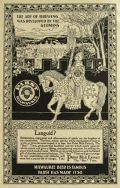1896 Pabst Malt Extract Best Tonic Ad ~ Man in Armor on Horse
