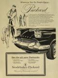 1958 Packard Ad ~ Woman with Borzoi Dog