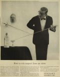 1958 Seagram's Gin Ad ~ Win Respect From an Onion
