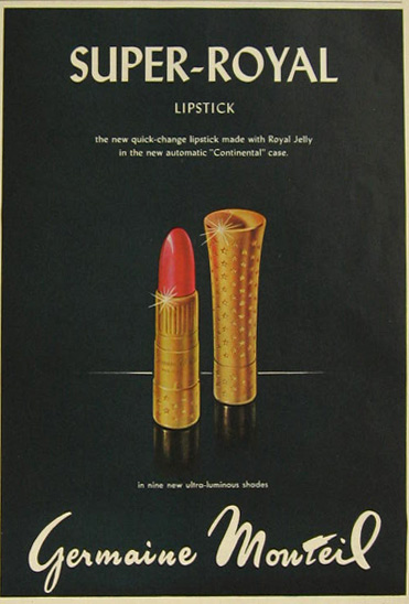 1958 Vintage Germaine Monteil Lipstick Ad