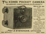 1898 Antique Kombi Pocket Camera Ad