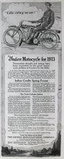 1913 Indian Motorcycle Ad ~ Like Riding On Air