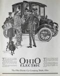 1912 Ohio Electric Automobile Ad ~ F.X. Leyendecker