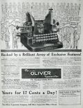 1911 Oliver Typewriter Ad ~ Exclusive Features