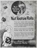 1917 Nut Tootsie Rolls Ad ~ 5¢ a Roll
