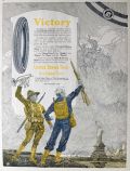 1917 U.S. Tires Ad ~ Victory ~ Soldier, Sailor, Statue of Liberty