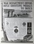 1917 Remington Arms Ad ~ War Department Shooting Medal for Boys