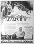 1923 Adam's Rib Movie Ad ~ Cecil B. DeMille