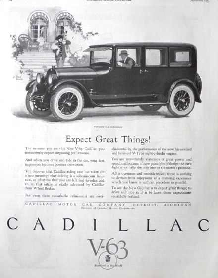 1923 Cadillac V-63 Suburban Ad ~ Expect Great Things