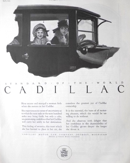 1923 Cadillac Ad ~ Secure & Tranquil