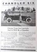 1921 Chandler Six Motor Car Ad ~ Marvelous Motor