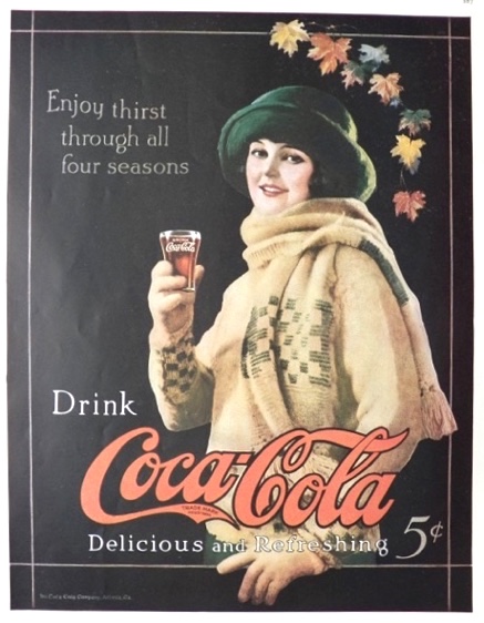 1923 Coca Cola Coke Ad ~ All Four Seasons