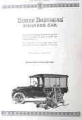1921 Dodge Business Car Ad ~ Strong & Thoroughly Built