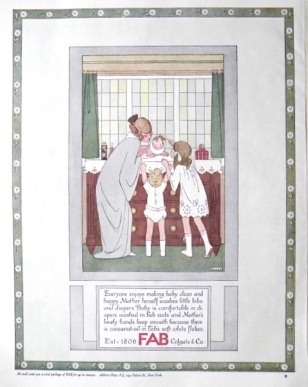 1923 Fab Soap Ad ~ SAIDA ~  Willebeek Le Mair