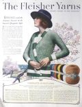 1923 Fleisher Yarns Ad ~ Directions for Ardennes Sweater