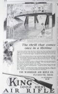 1921 King Air Rifle Ad ~ H.T. Webster Cartoon