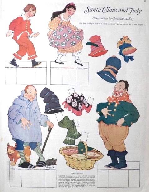 1923 Santa Claus & Judy Paper Dolls