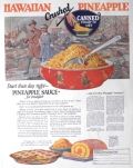 1923 Hawaiian Crushed Pineapple Ad ~ Vintage Cereal Bowl