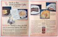 1923 Royal Baking Powder Ad ~ Most Popular Cake