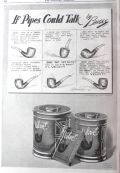 1921 Velvet Tobacco Ad ~ If Pipes Could Talk Clare Briggs Cartoon
