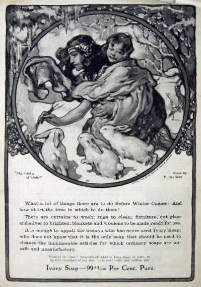 1905 Ivory Soap Ad ~ F. Luis Mora Art