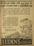 1917 Luden's Cough Drop Ad ~ I am a "Luden-ite"