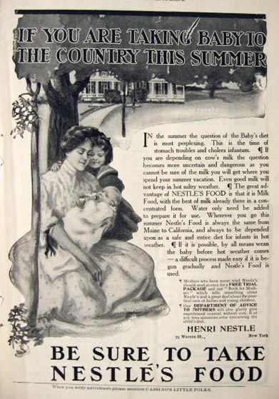 1905 Nestles Baby Food Ad