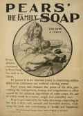 1905 Pears Soap Ad ~ Child Bathes Puppy