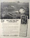 1942 Watson Stillman Ad ~ Can't Buy a Bathysphere