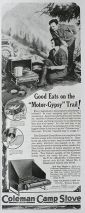 1926 Coleman No. 9 Camp Stove Ad ~ Good Eats