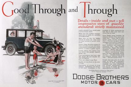 1926 Dodge Deluxe Sedan Ad ~ Good Through & Through