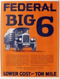 1926 Federal Truck Ad ~ Big 6