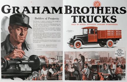 1926 Graham Brothers Trucks Ad ~ Stake Truck