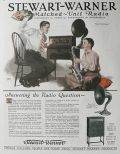 1926 Stewart Warner Radio Ad ~ Andrew Loomis Sax Player