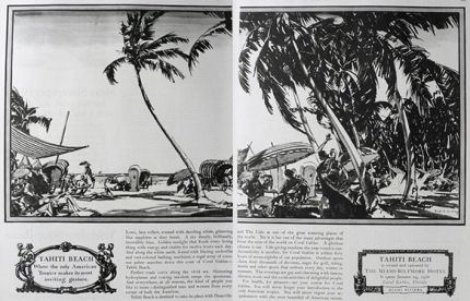 1926 Coral Gables, FL Ad ~ Tahiti Beach Opens