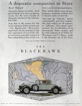 1929 Stutz Blackhawk Ad ~ Dramatic Companion