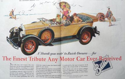 1928 Buick Ad ~ Finest Tribute
