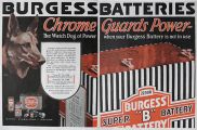 1928 Burgess Batteries Ad ~ German Shepherd Dog